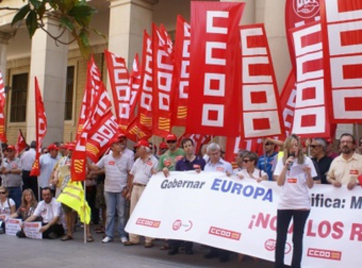 Jornada de accin sindical europea de Zaragoza