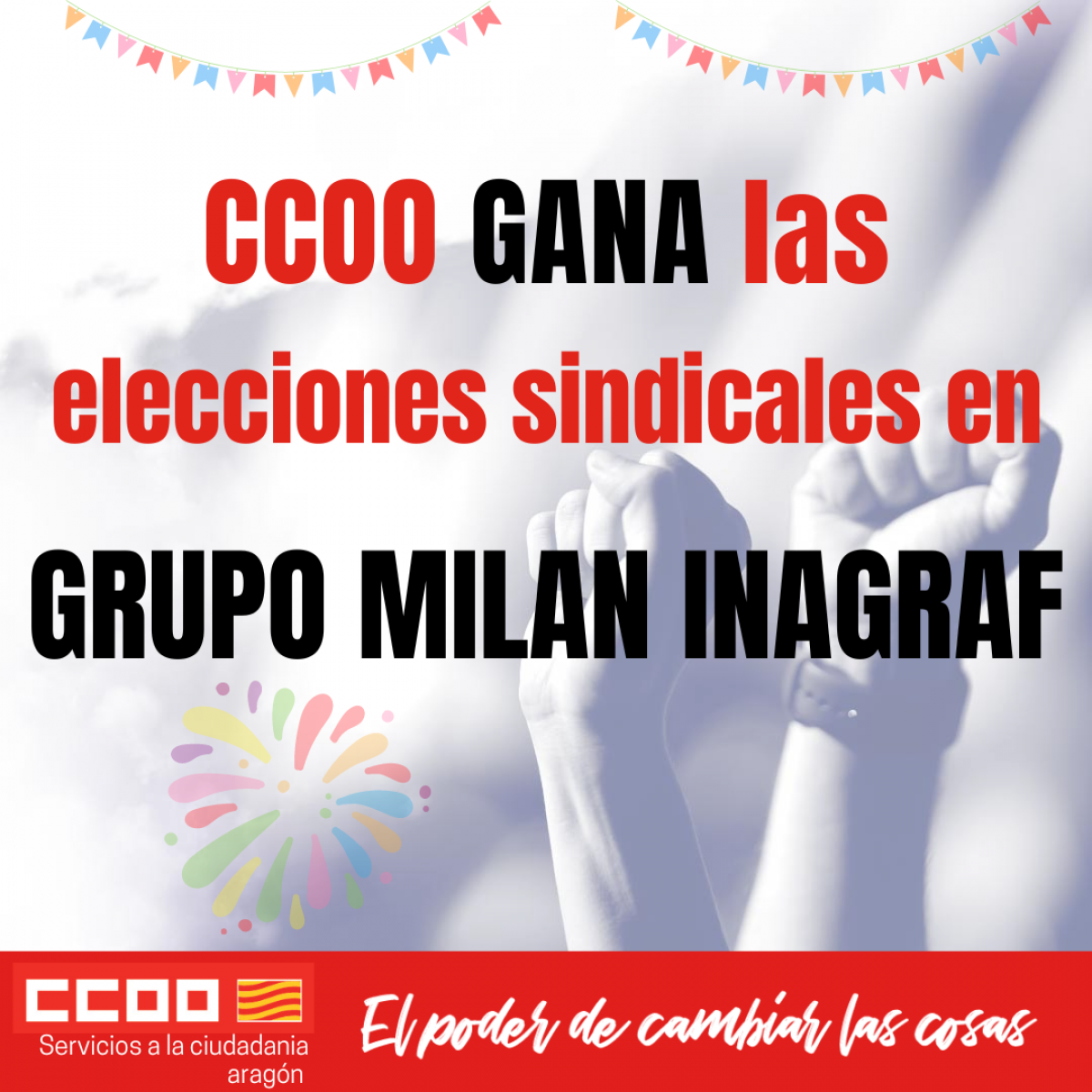 CCOO gana  elecciones sindicales en Grupo Milan Inagraf