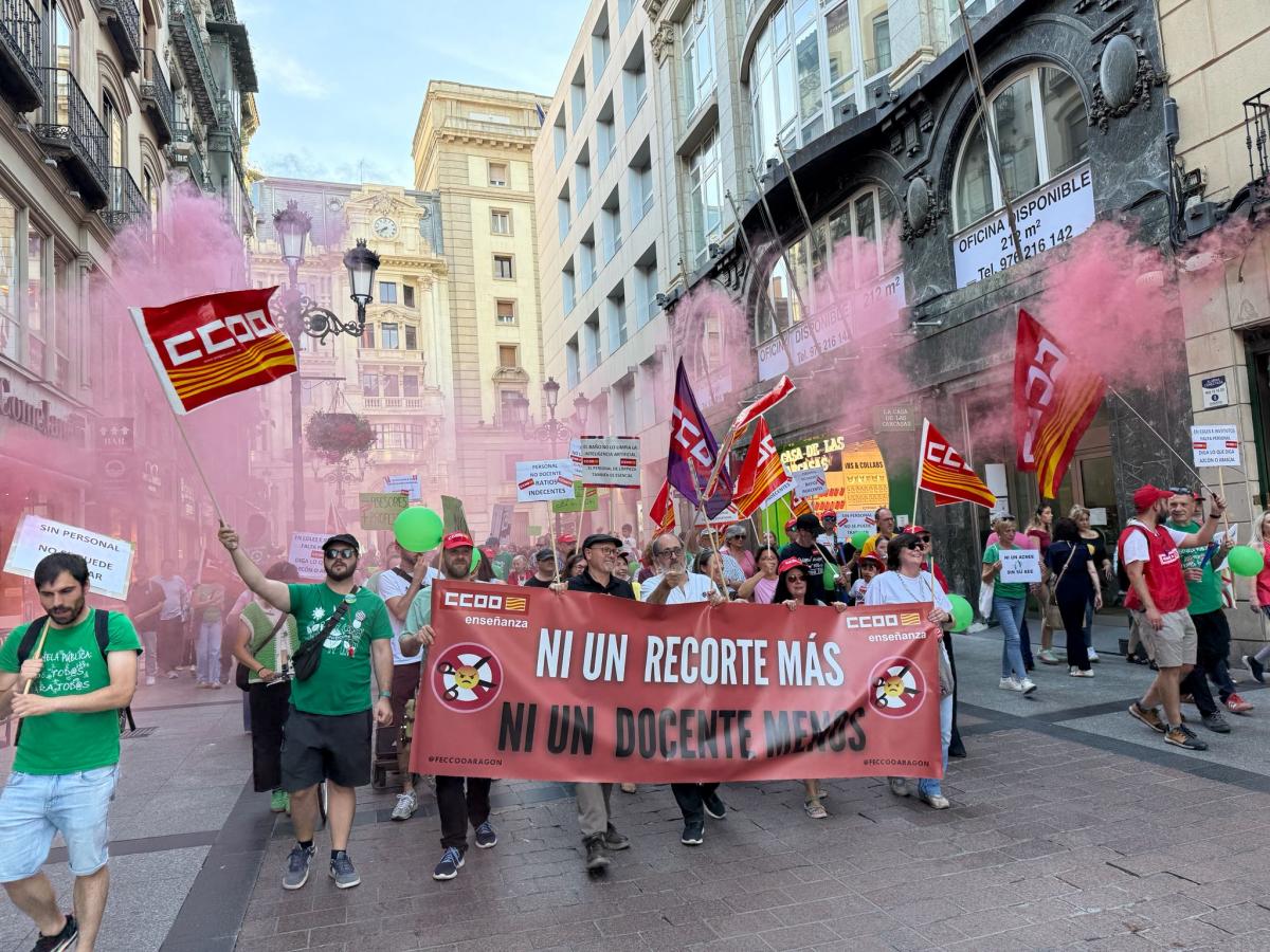 Imágenes manifestación 20M: Escuela Pública en Aragón