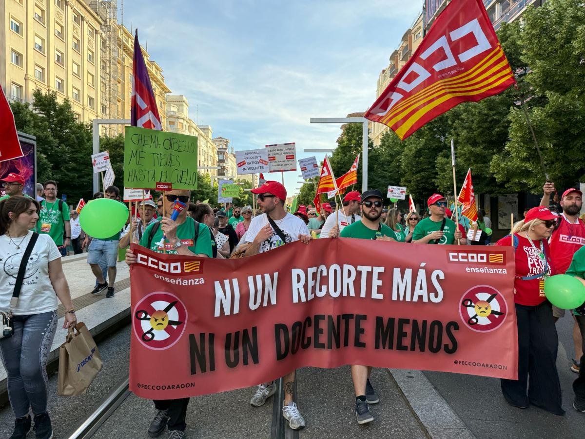 Imágenes manifestación 20M: Escuela Pública en Aragón