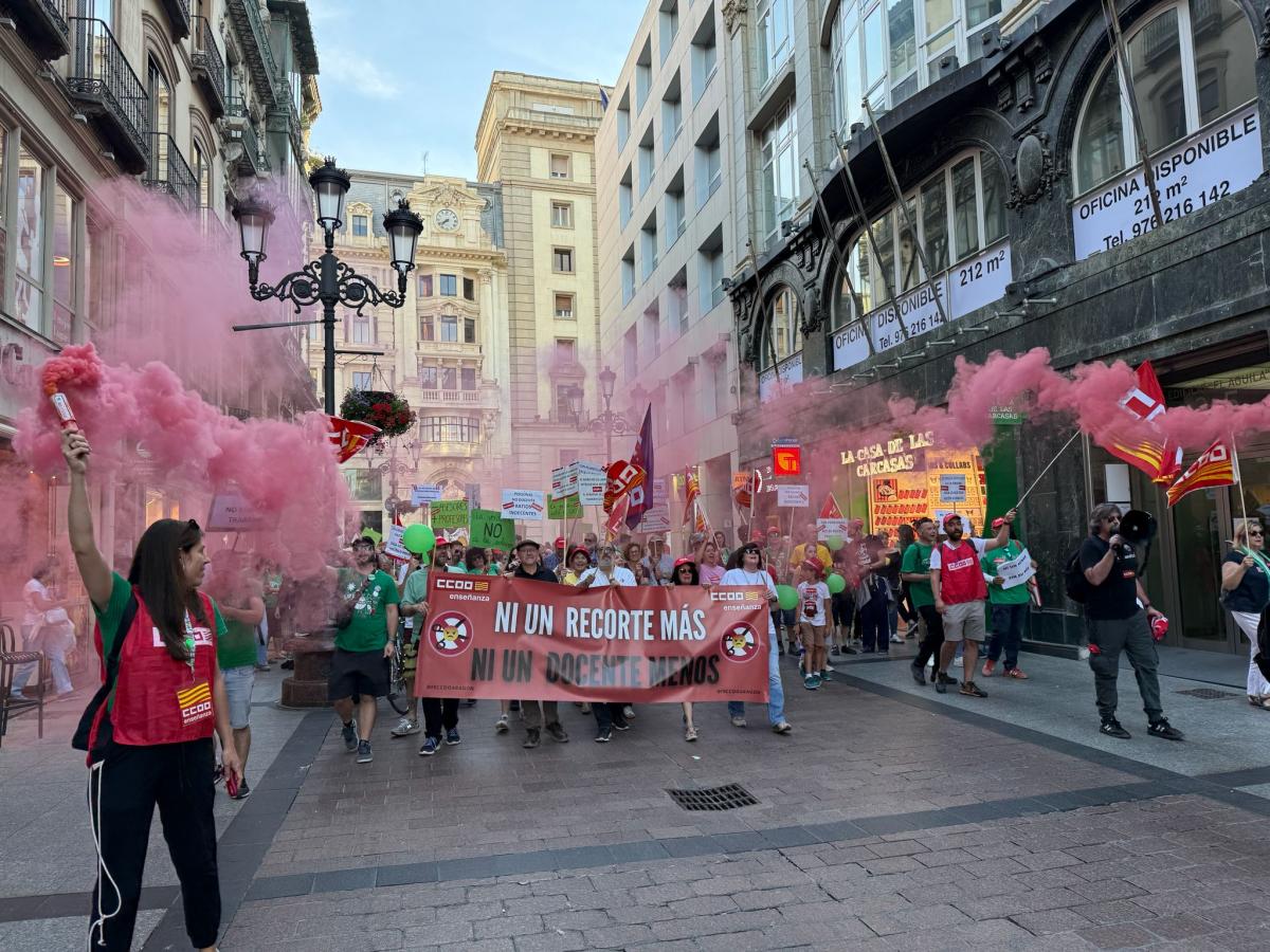 Imágenes manifestación 20M: Escuela Pública en Aragón