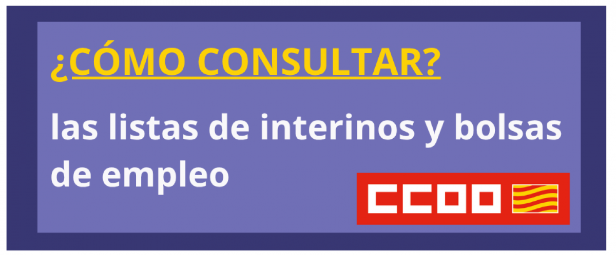 CCOO TE AYUDA: Cómo consultar las BOLAS EMPLEO