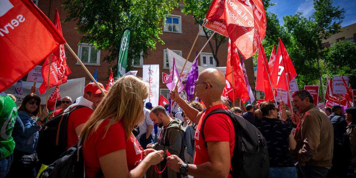Manifestación Agencia Tributaria de España.