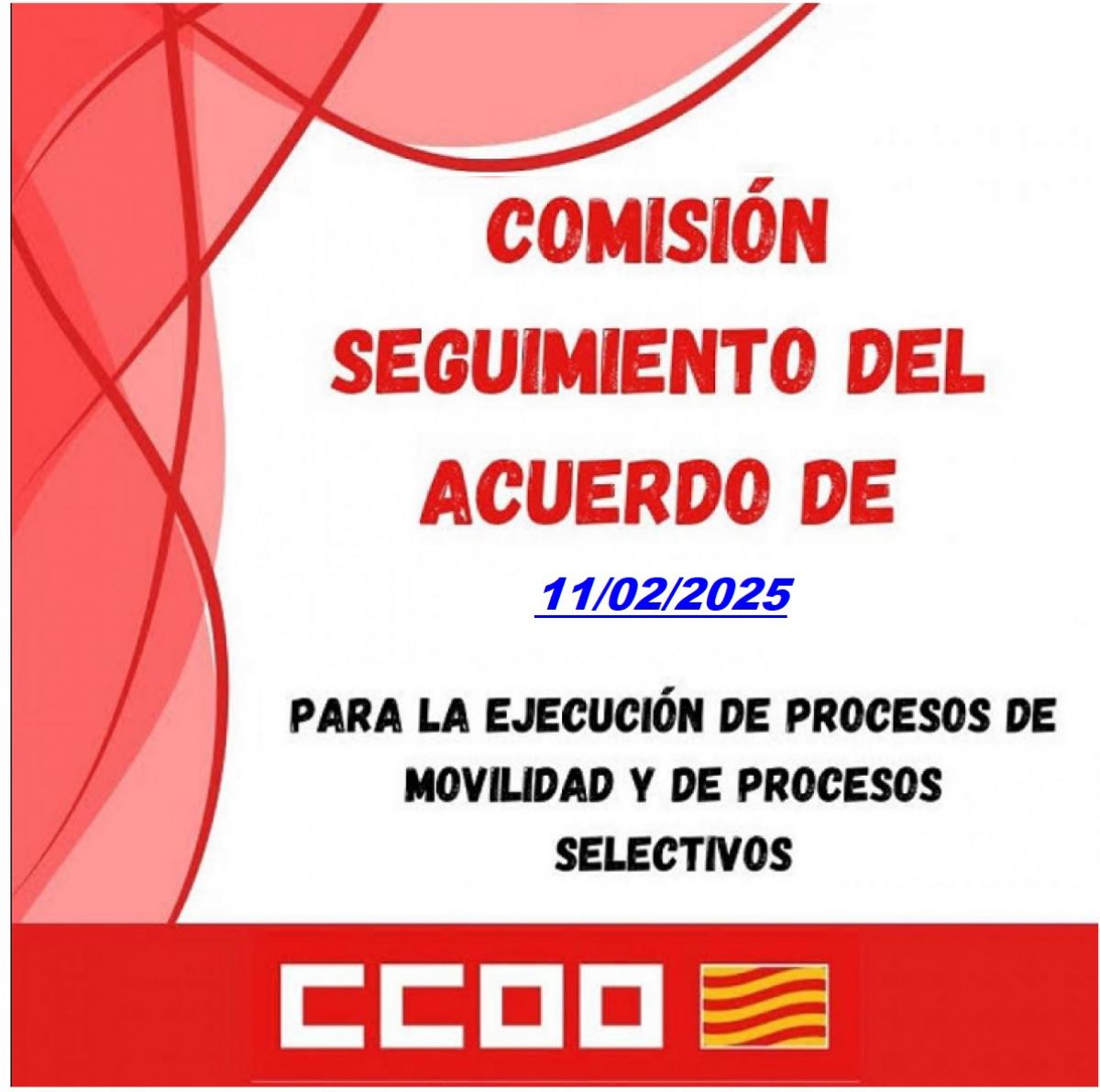 Comisin Seguimiento Acuerdo Reduccin Temporalidad, firmado por CCOO