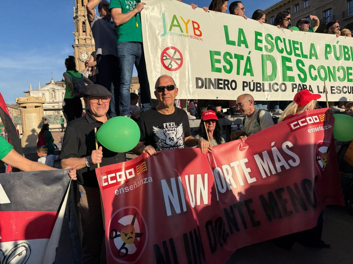 Imágenes manifestación 20M: Escuela Pública en Aragón