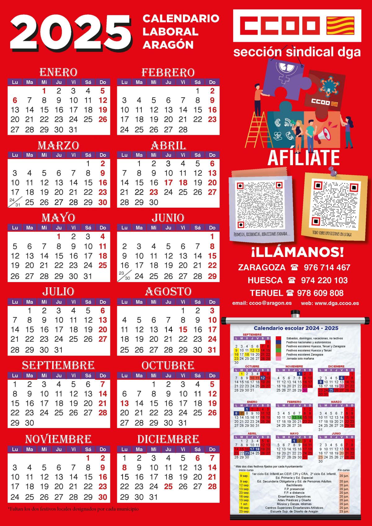 CALENDARIO 2025