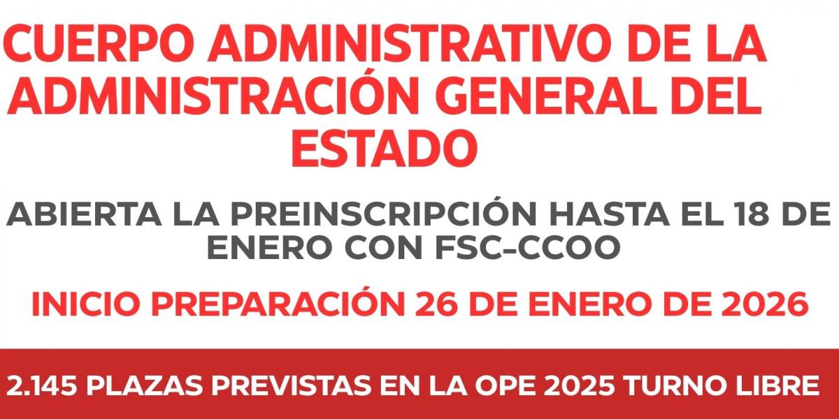 Curso de preparación online para las oposiciones de los Cuerpos del Estado, en la categoría de Administrativo en turno libre
