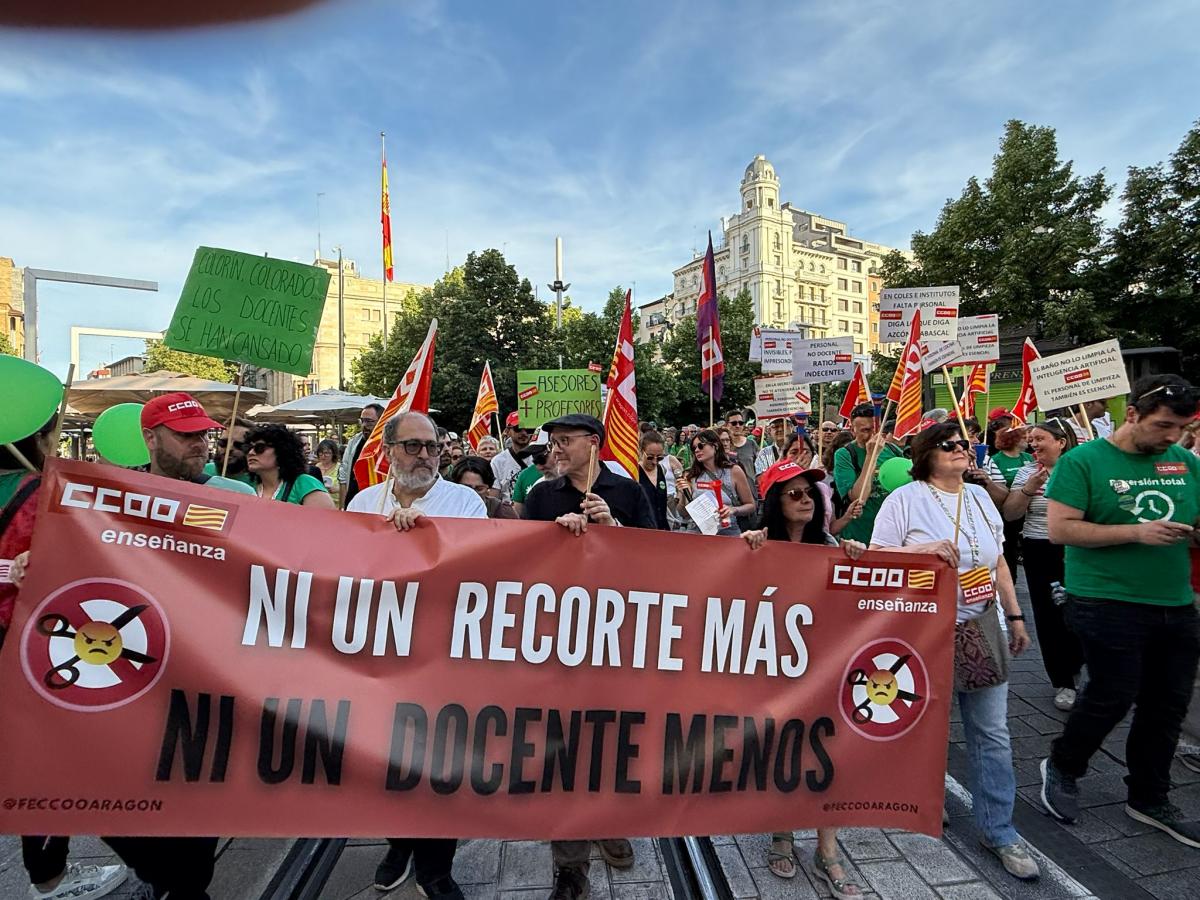 Imágenes manifestación 20M: Escuela Pública en Aragón