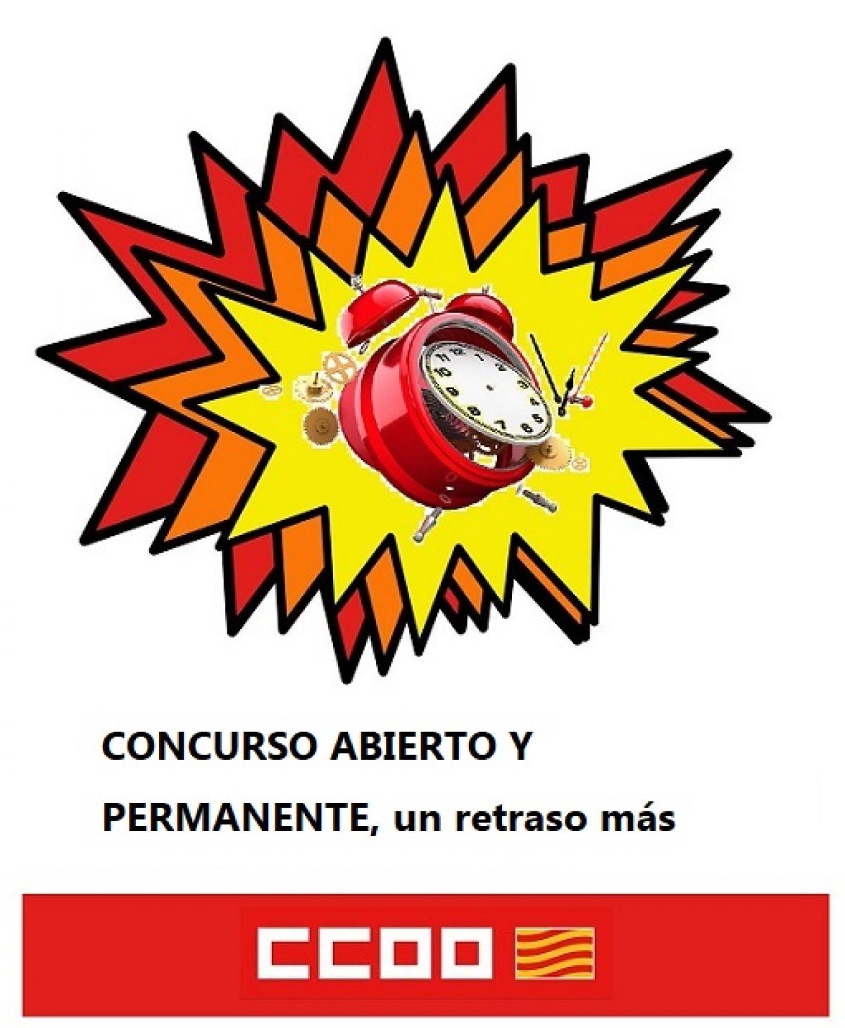 concurso abierto y permanente, un retraso ms