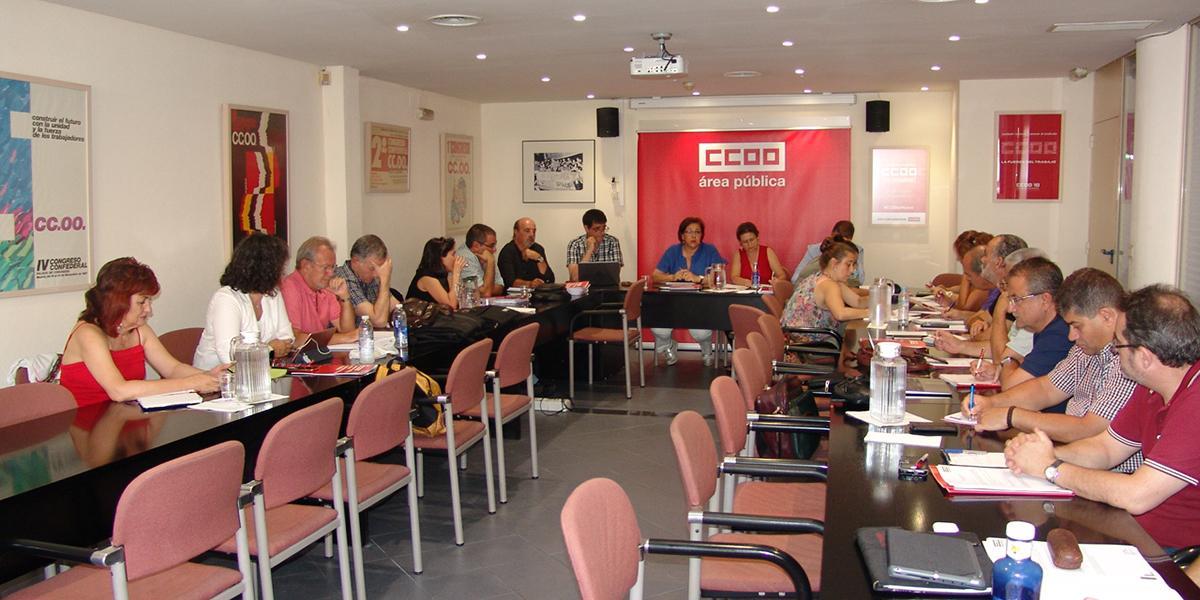 Reunión del Área Pública de CCOO