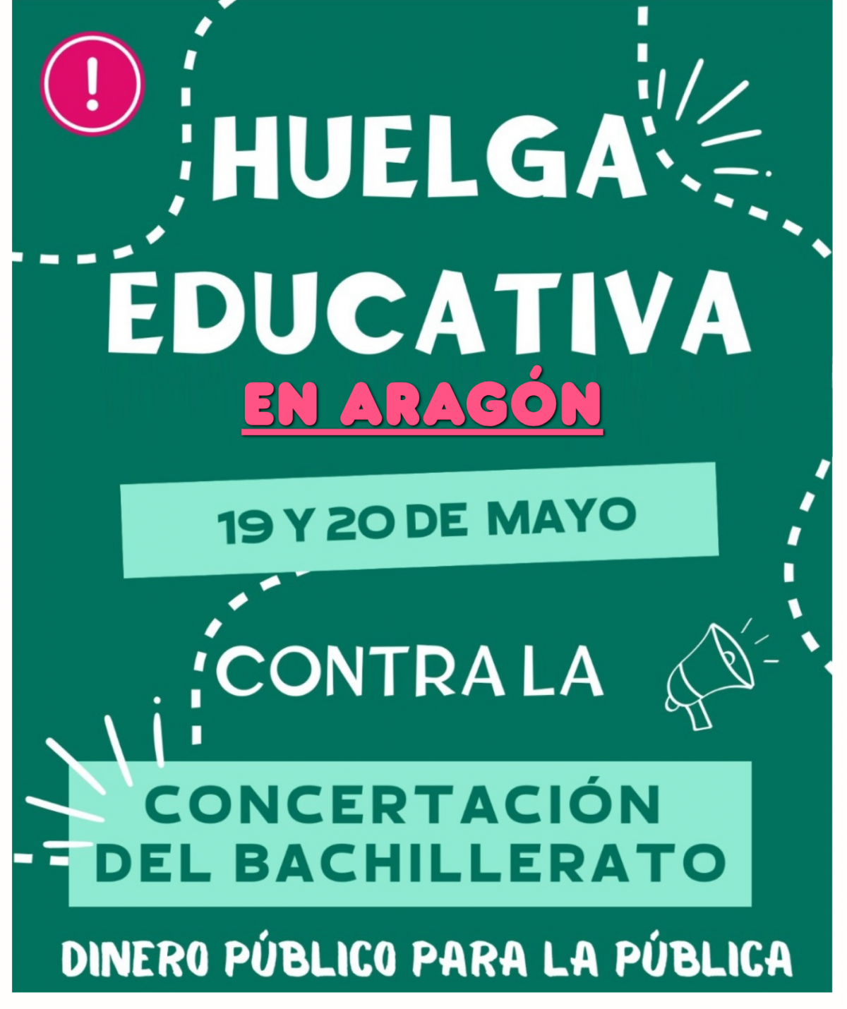 CCOO convoca huelga en el sistema educativo de Aragón para el personal DOCENTE y personal NO DOCENTE.