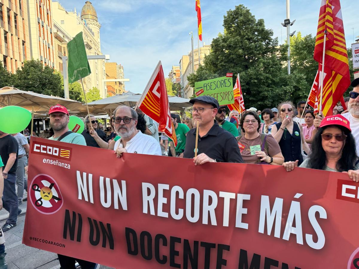 Imágenes manifestación 20M: Escuela Pública en Aragón