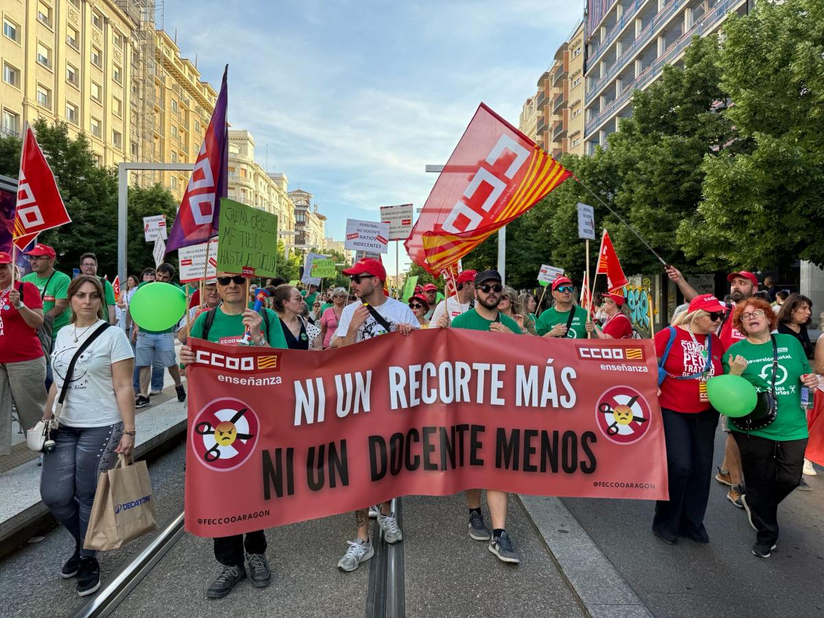 Imágenes manifestación 20M: Escuela Pública en Aragón