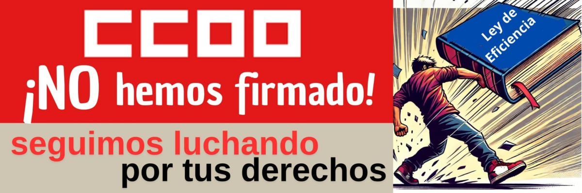 CCOO seguimos luchando por tus derechos