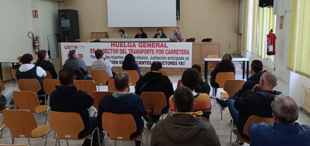 huelga transporte viajeros asamblea