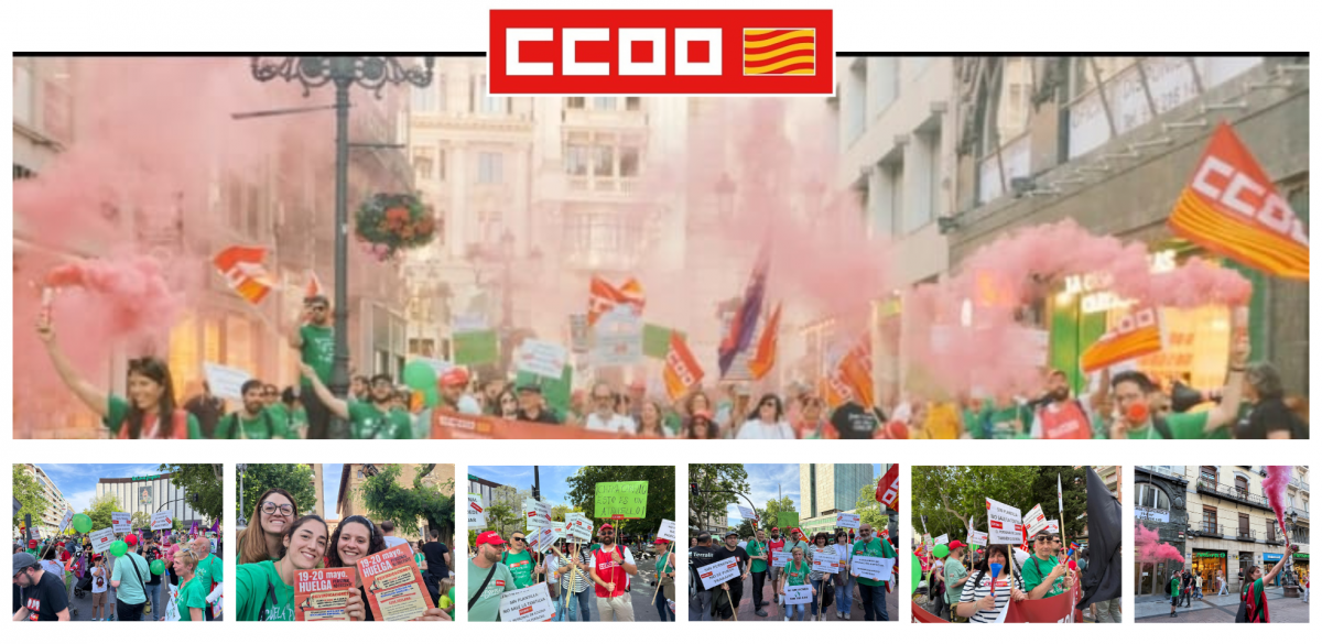 CCOO: "Concertar servicios públicos en nuestro sistema social es una anomalía democrática".
