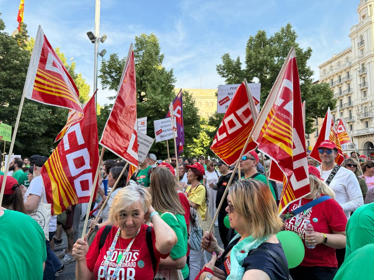 Imágenes manifestación 20M: Escuela Pública en Aragón