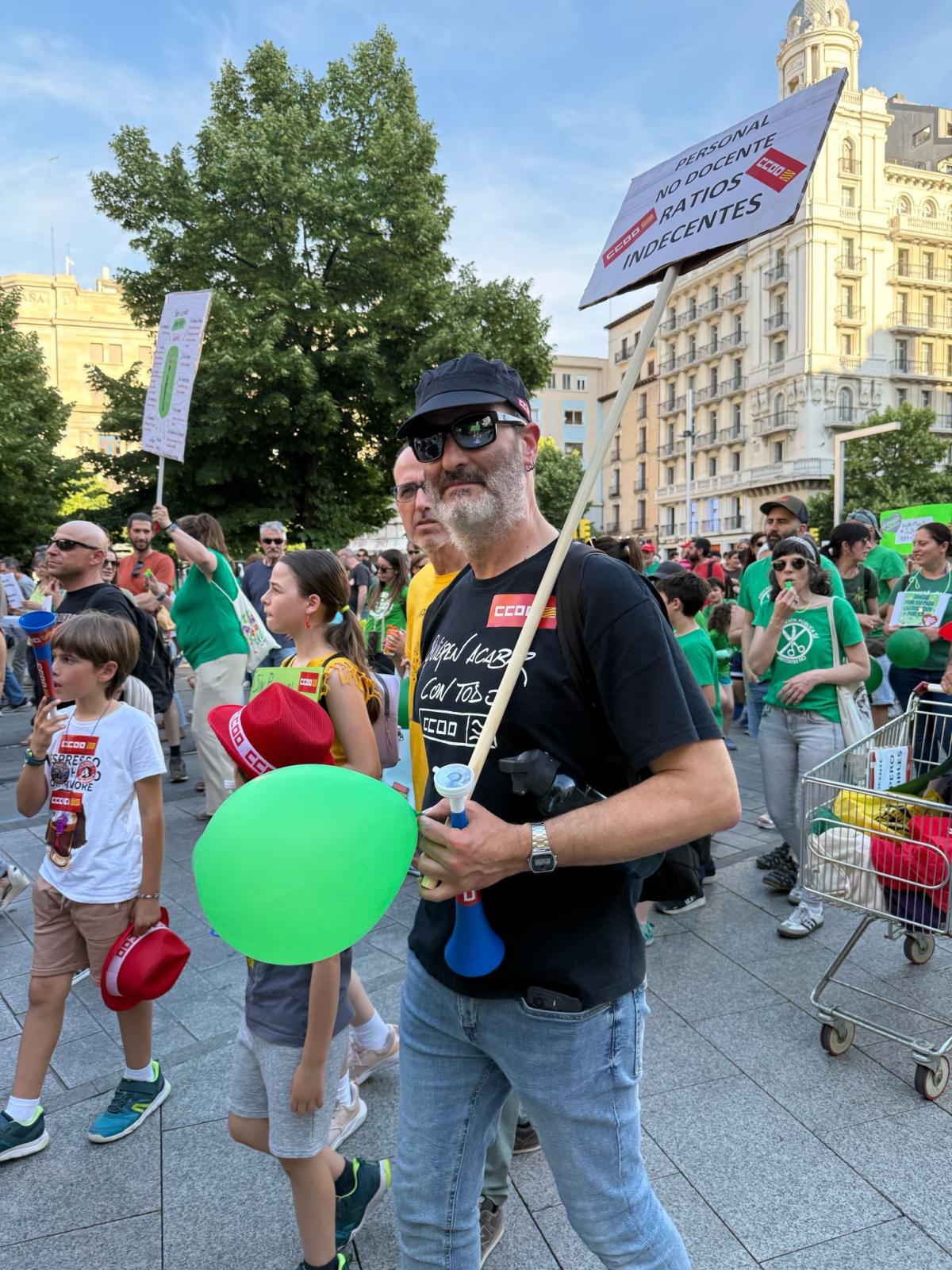 Imágenes manifestación 20M: Escuela Pública en Aragón