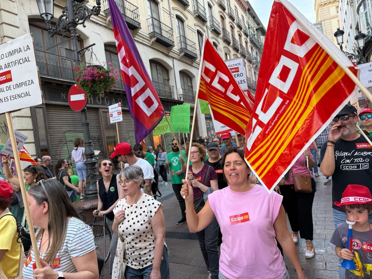 Imágenes manifestación 20M: Escuela Pública en Aragón