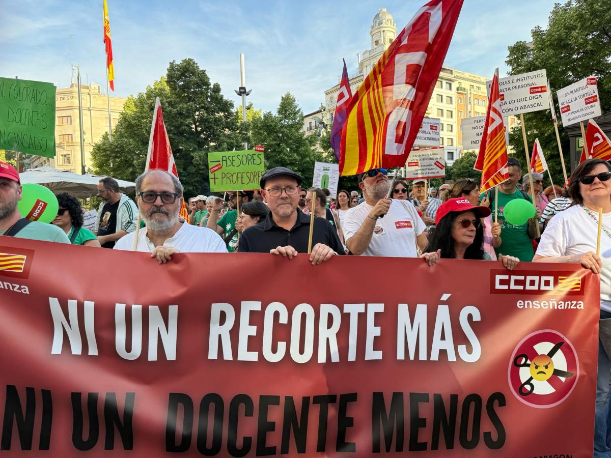 Imágenes manifestación 20M: Escuela Pública en Aragón