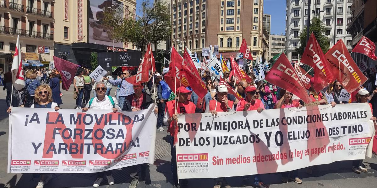 Personal de la Administración de Justicia reanuda sus movilizaciones con una convocatoria de huelga