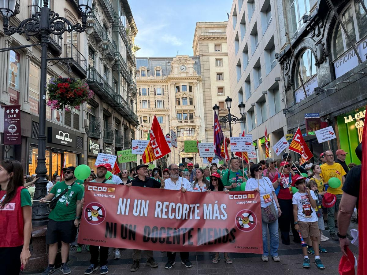 Imágenes manifestación 20M: Escuela Pública en Aragón