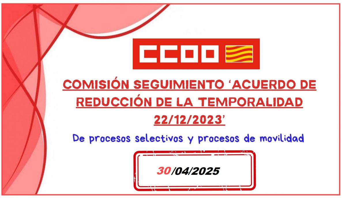 Informacin de CCOO sobre procesos selectivos y de movilidad