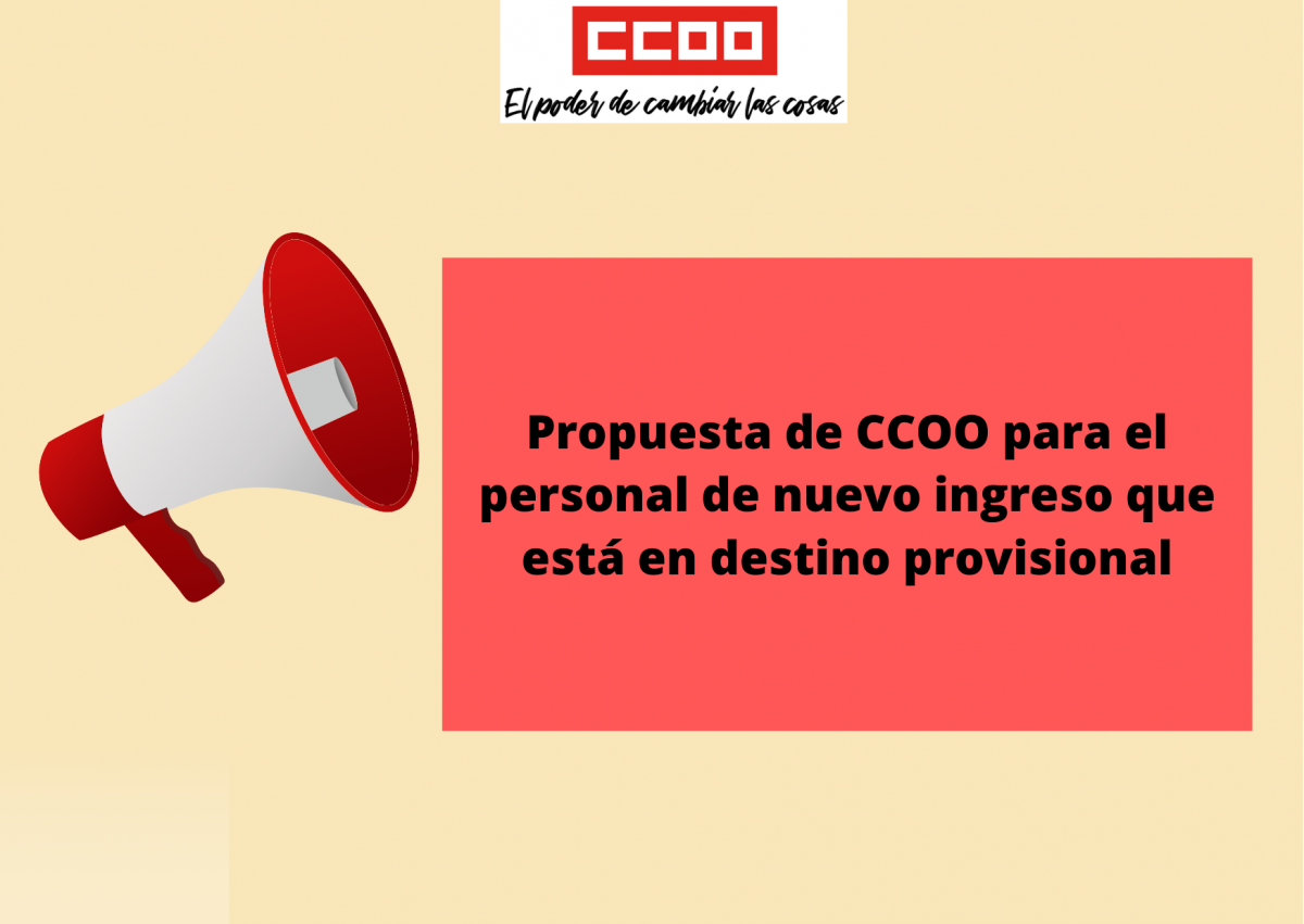 propuesta CCOO primer destino
