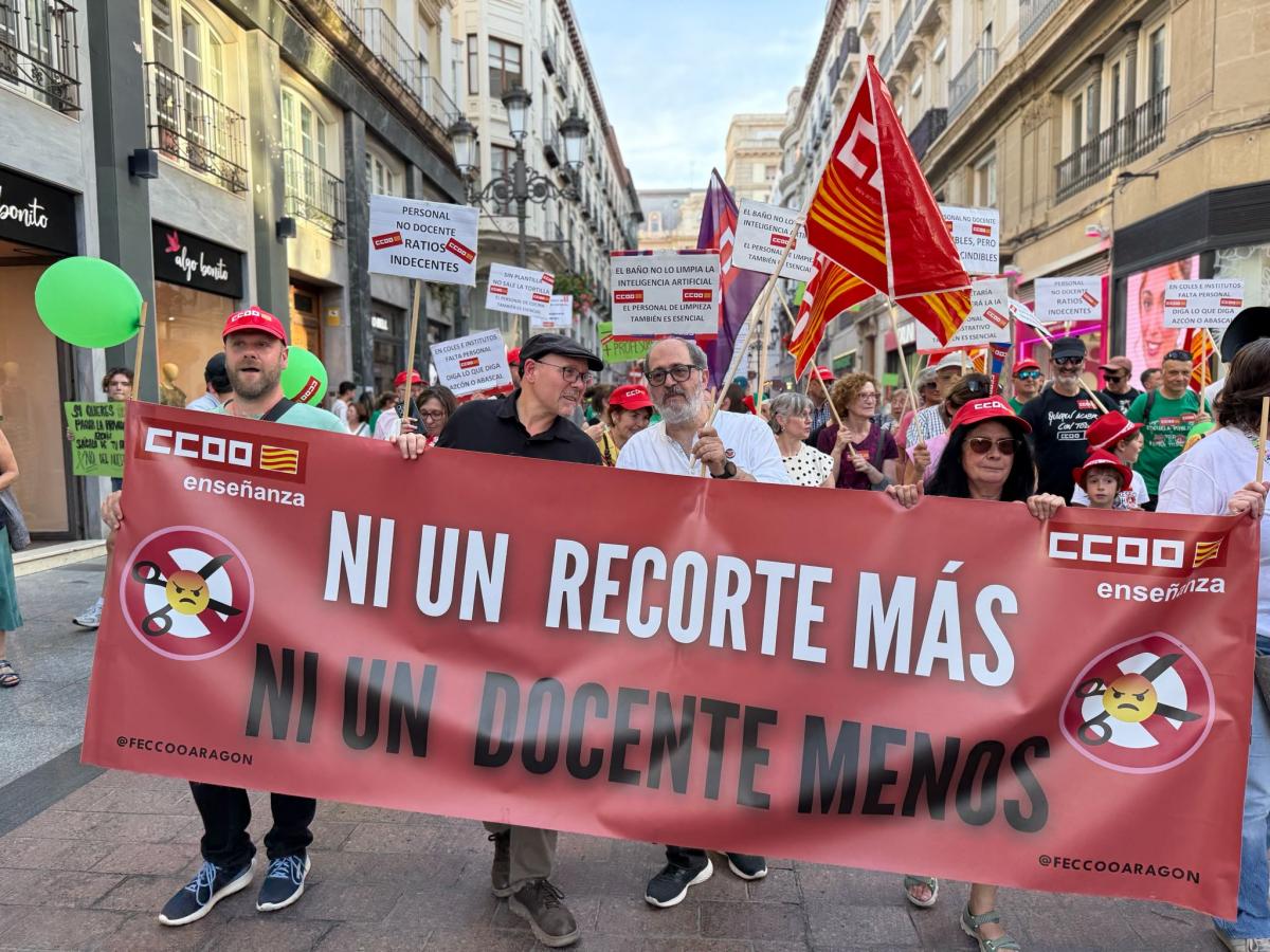Imágenes manifestación 20M: Escuela Pública en Aragón