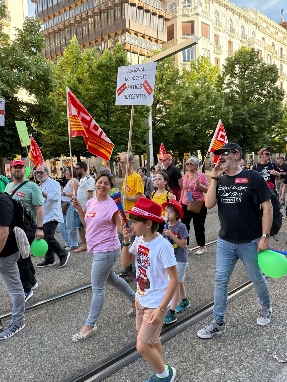 Imágenes manifestación 20M: Escuela Pública en Aragón