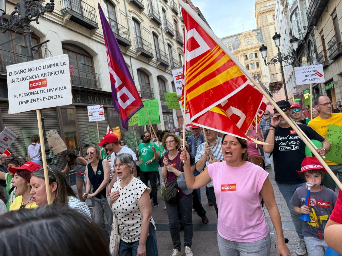 Imágenes manifestación 20M: Escuela Pública en Aragón
