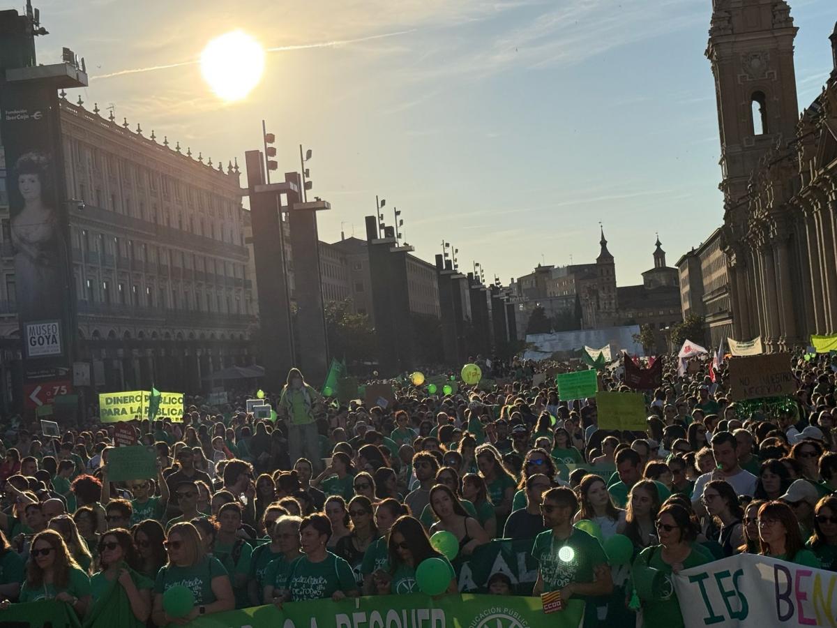 Imágenes manifestación 20M: Escuela Pública en Aragón