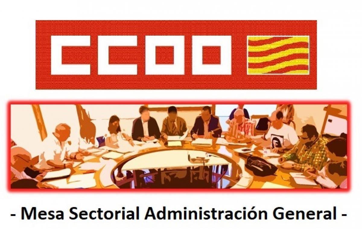 Mesa Sectorial Administración General
