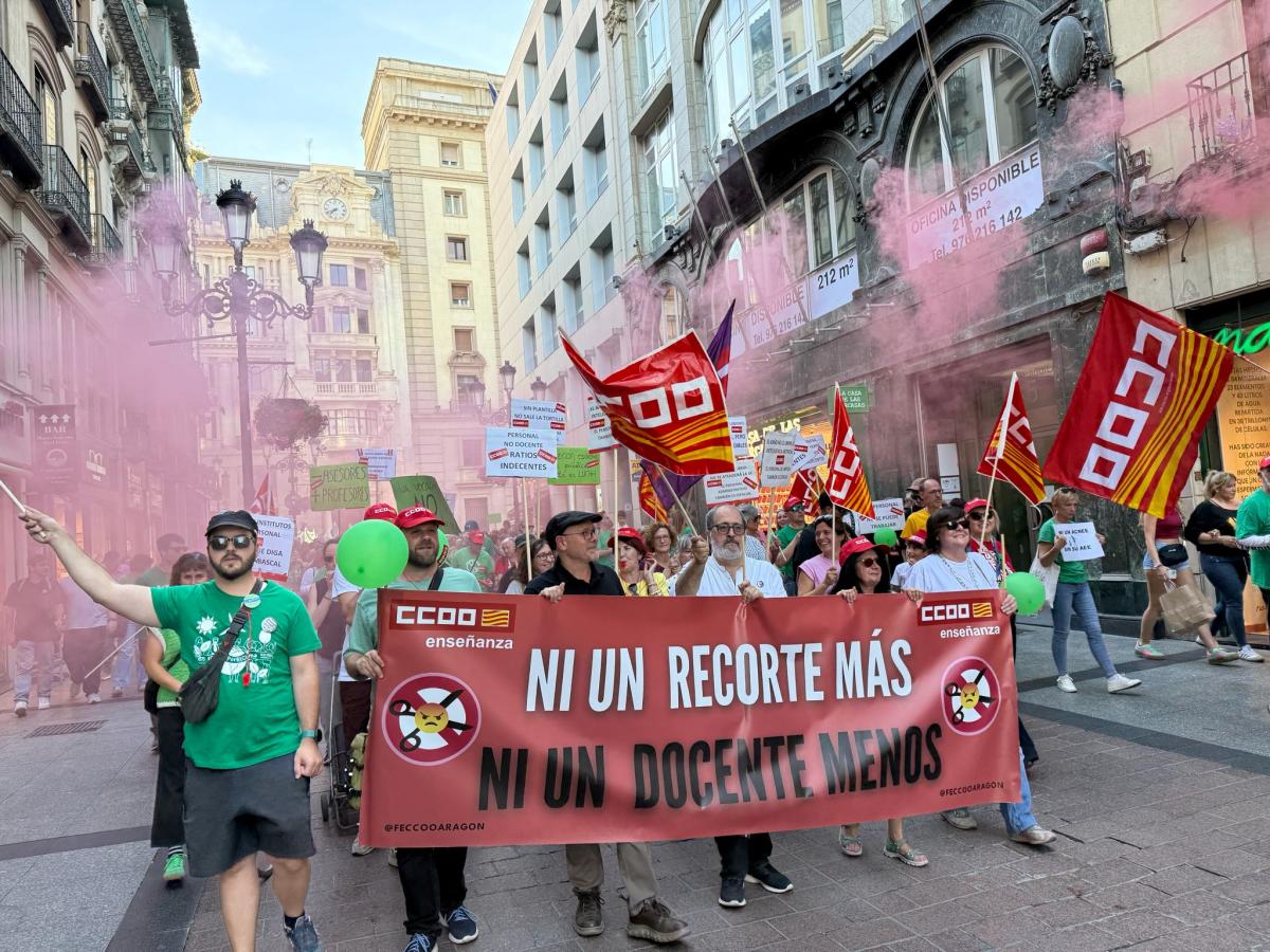 Imágenes manifestación 20M: Escuela Pública en Aragón