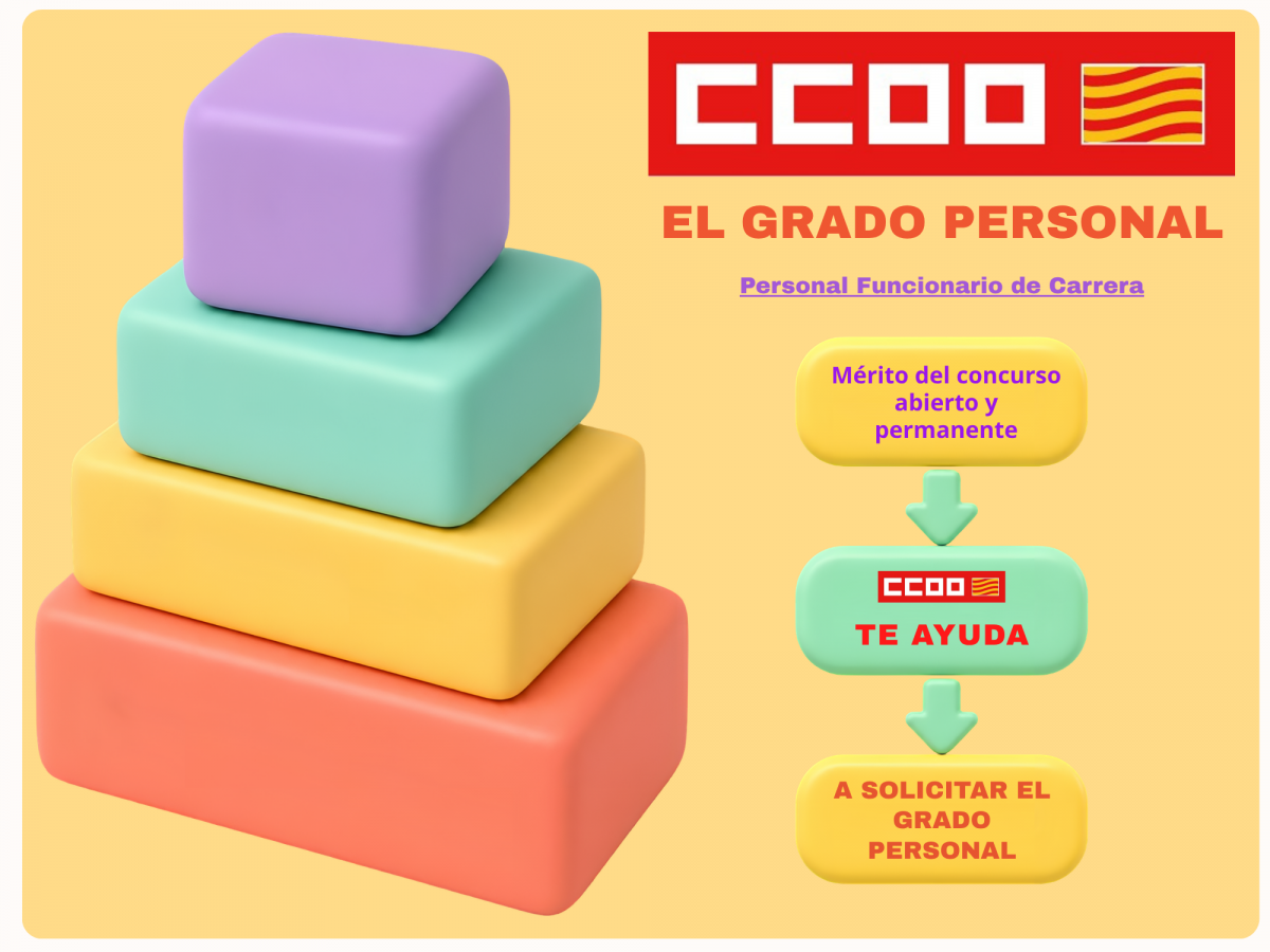 CCOO TE ASESORA sobre el GRADO PERSONAL en la DGA.