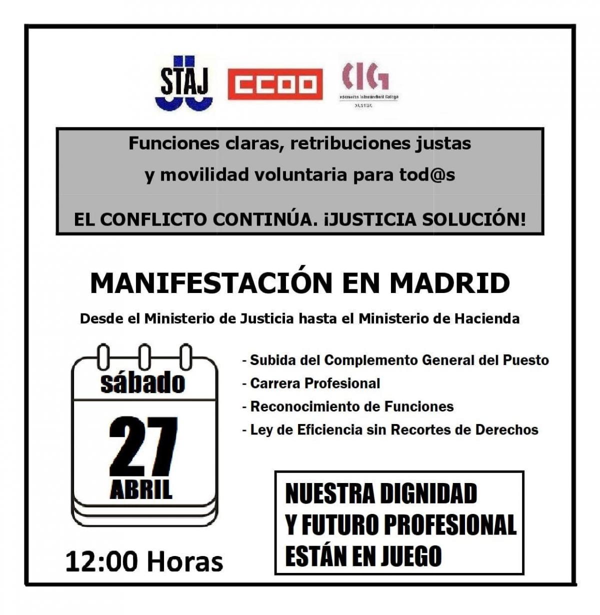 Cartel manifestacin 27 abril 2024