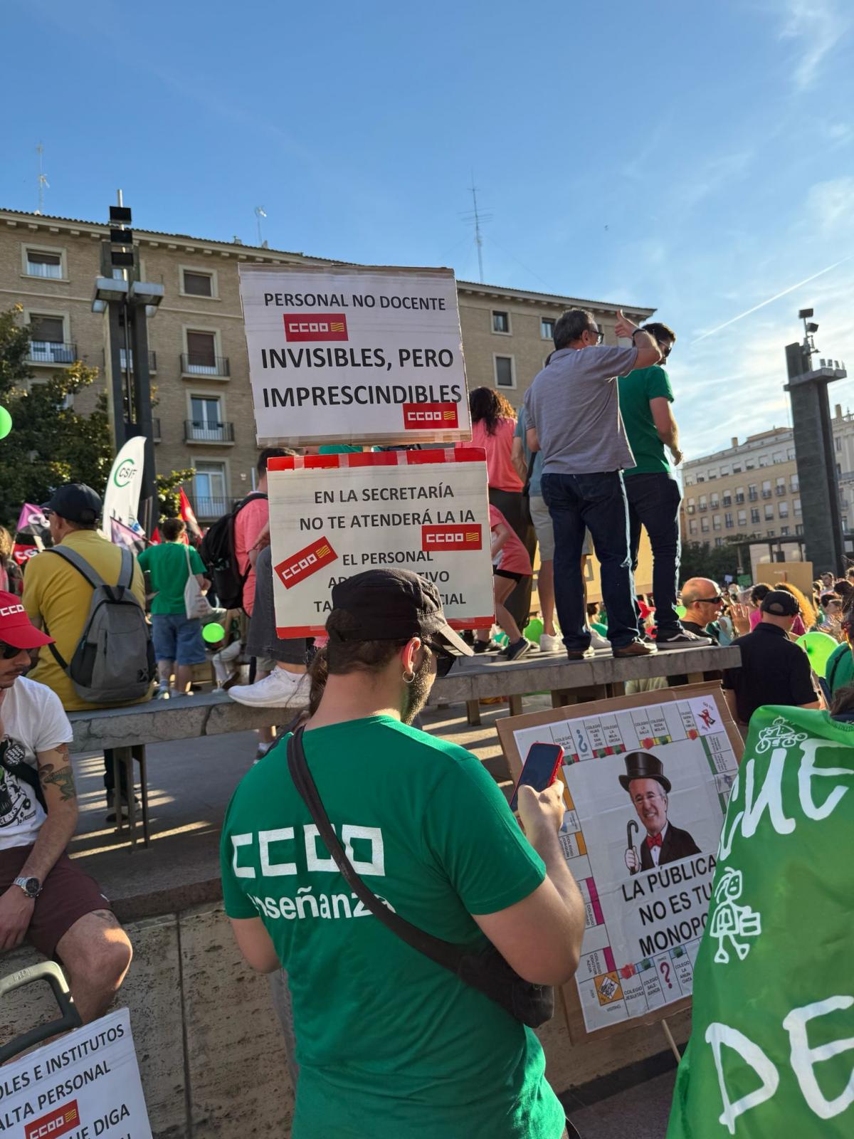 Imágenes manifestación 20M: Escuela Pública en Aragón