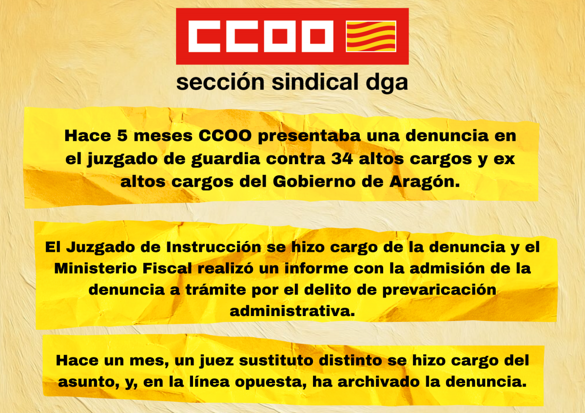 CCOO pelea y defiende por cubrir cada puesto de trabajo.