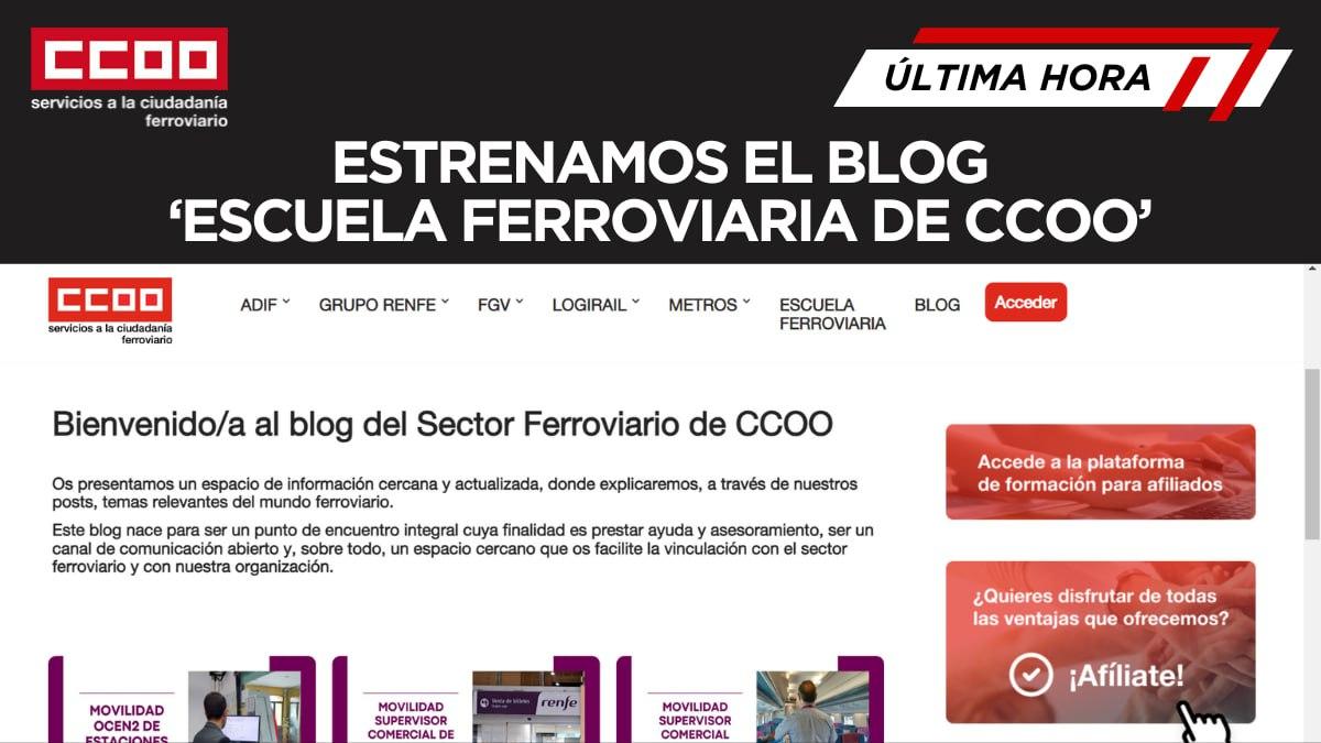 Nuevo Blog Escuela Ferroviaria de CCOO