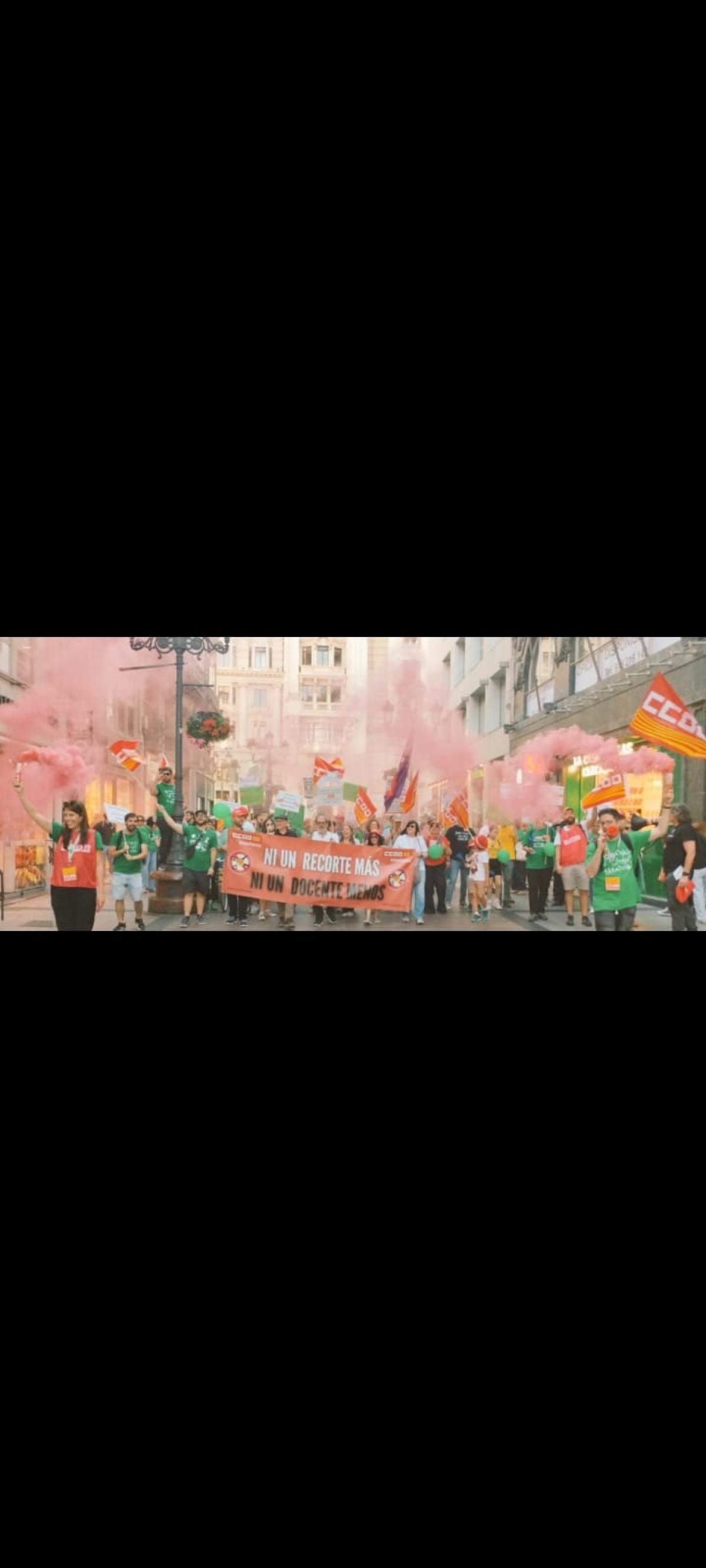 Imágenes manifestación 20M: Escuela Pública en Aragón