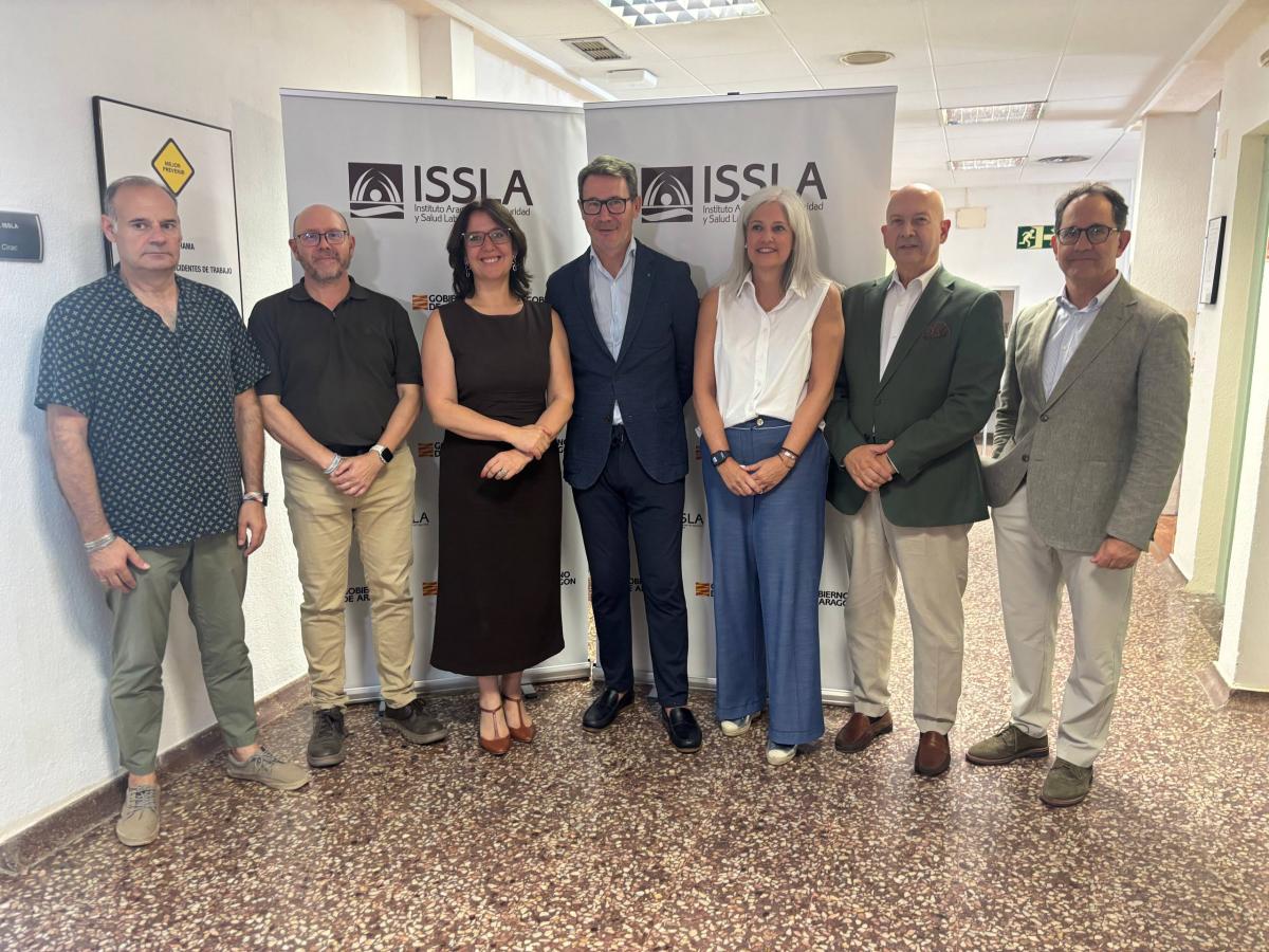 Los agentes sociales y Gobierno de Aragón en el ISSLA