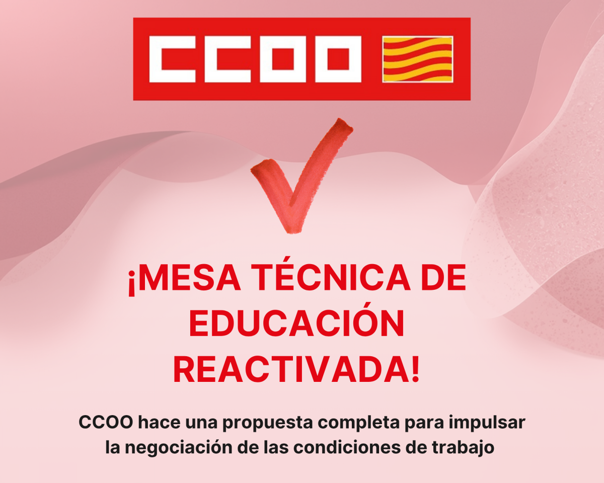 CCOO propone que las RATIOS sean la negociación prioritaria.