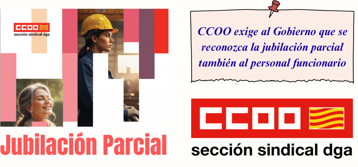 CCOO desbloquea la jubilación parcial de las administraciones públicas.