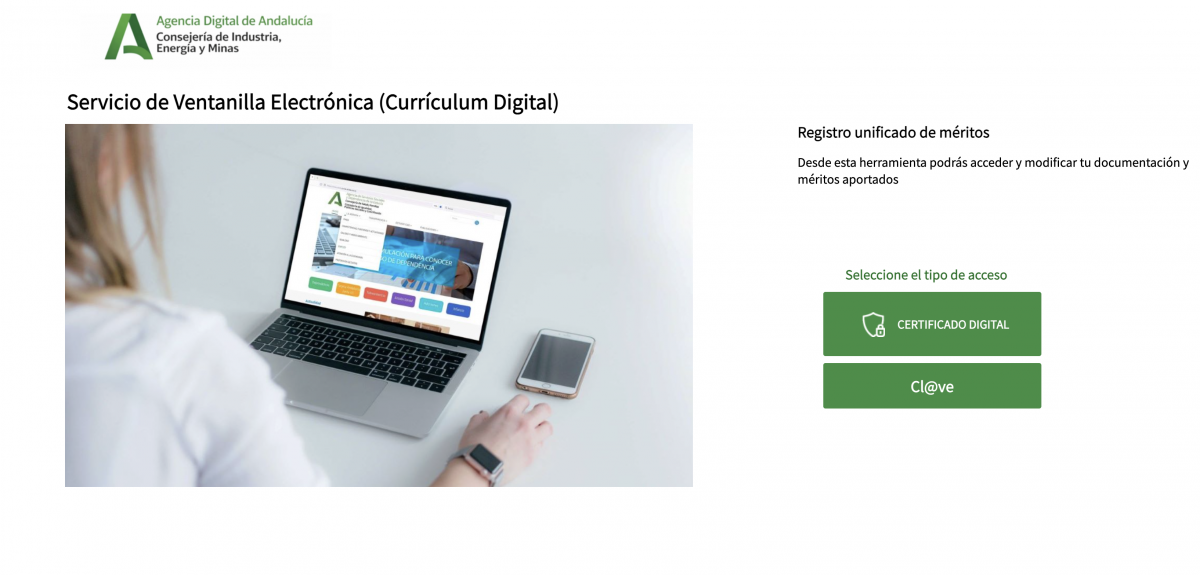 Servicio de Ventanilla Electrónica (Curriculum Digital)