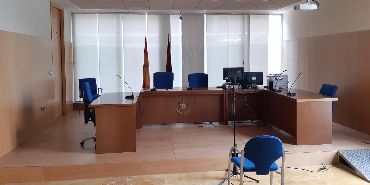 Sala de vistas. Sector de la Administración de Justicia