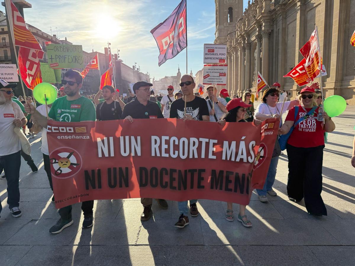 Imágenes manifestación 20M: Escuela Pública en Aragón