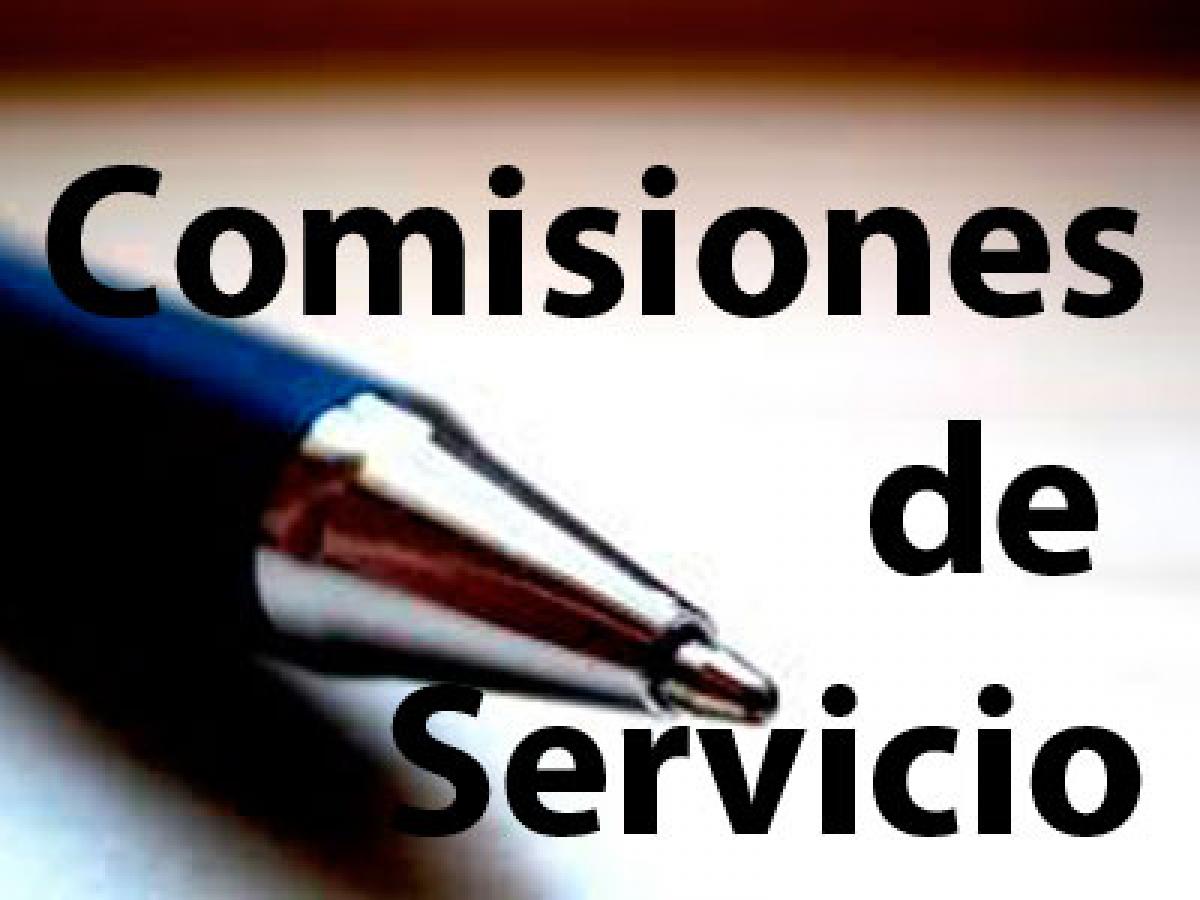 comision de servicios