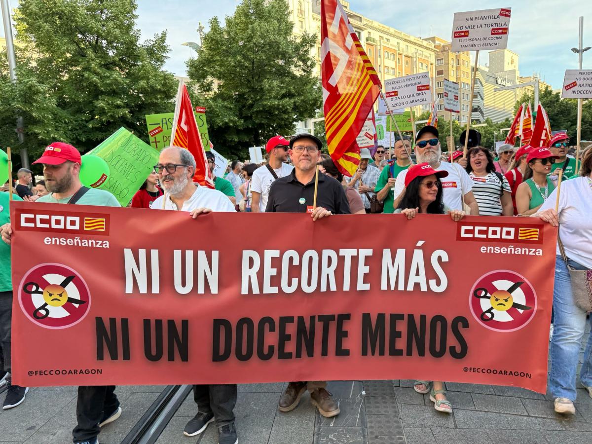Imágenes manifestación 20M: Escuela Pública en Aragón
