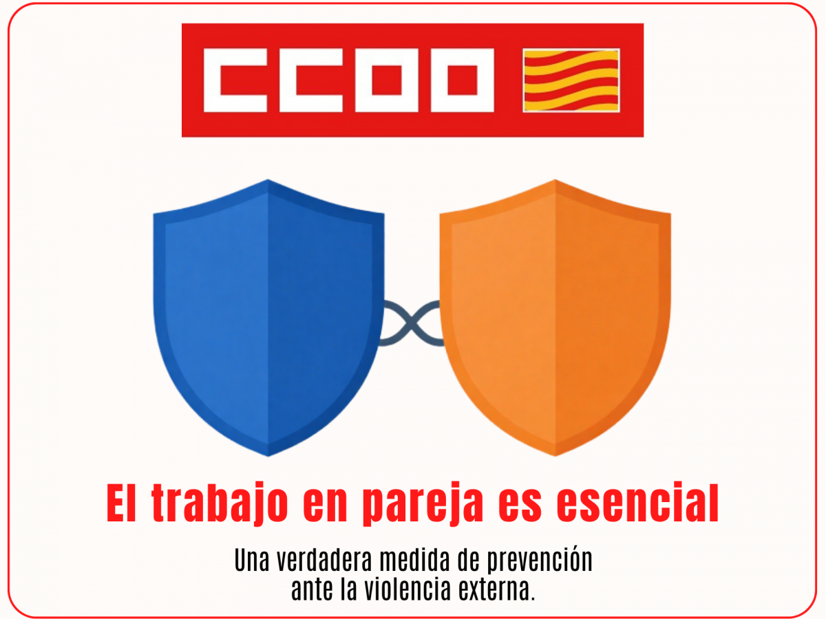CCOO apuesta porque se incluya la obligatoriedad del trabajo en parejas.