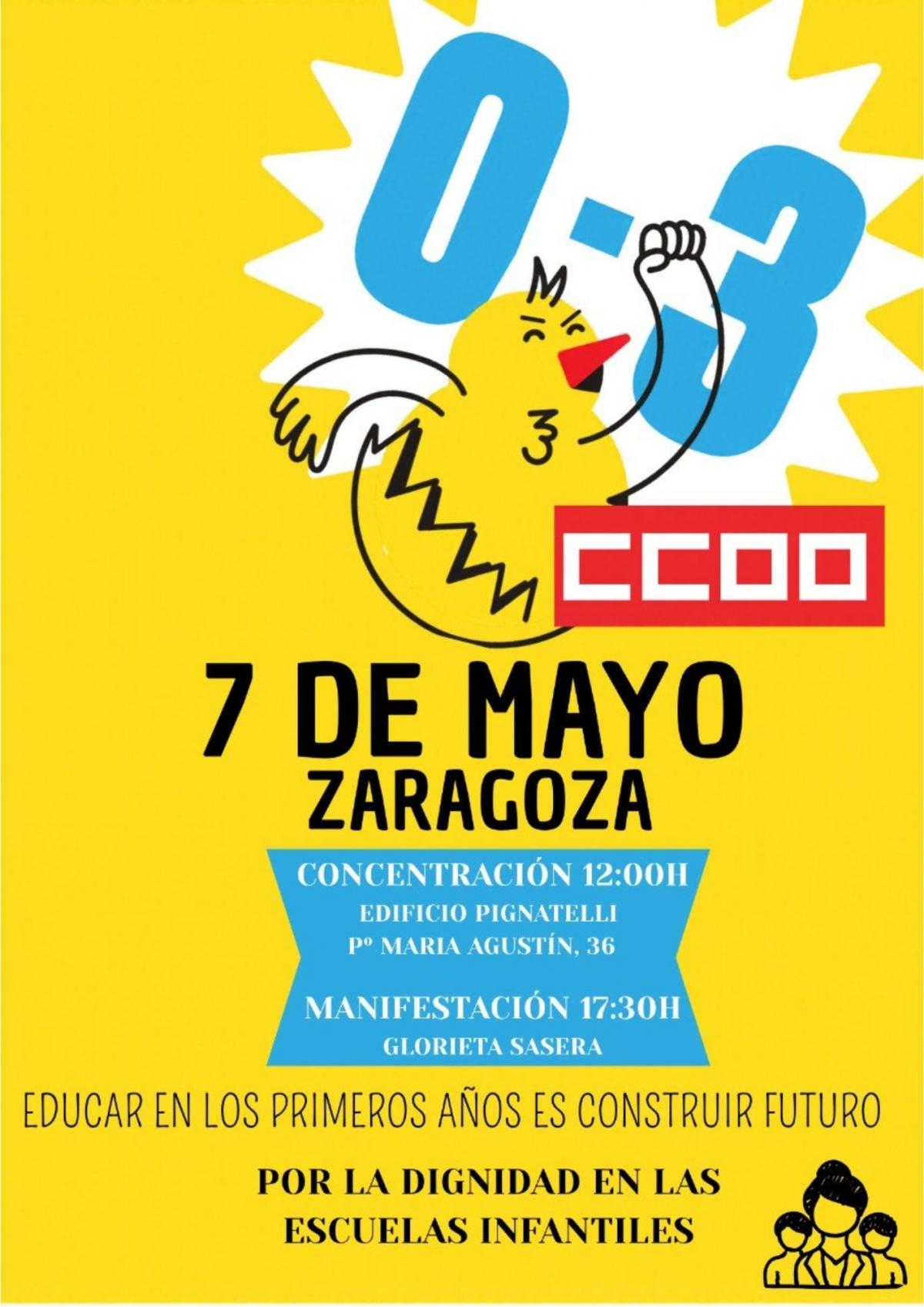 0-3 años Huelga Aragón